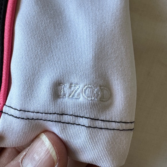 Izod Performx Women's Athletic Capri Yoga Pant Leggings Black Medium Stripe - Picture 11 of 12